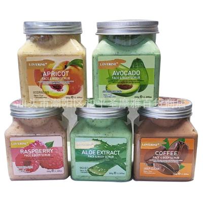 China Exfoliator TikTok Aloe Vera Body Milk Scrub 350g FACE&BODY SCRUB Honey 7 Colors for sale