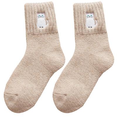 China 2020 New Design QUICK DRY Custom Socks Embroidery Terry Towels Woman Custom Sock Wool Socks for sale