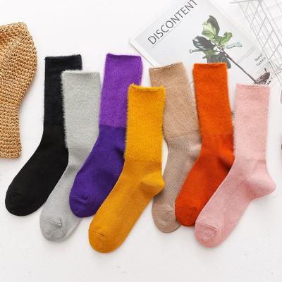 China 2020 new products color pure soft casual lady QUICK DRY medium socks, stockings woman socks for sale