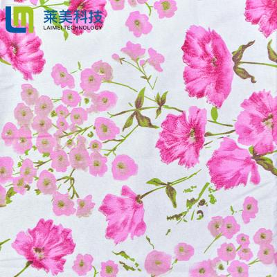 China Breathable Microfiber Cheap Polyester Woven Fabric 100% Polyester Floral Printed Fabric for sale