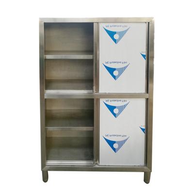 China Modern top quality 201 304 stainless steel storage cabinets for kitchen for sale