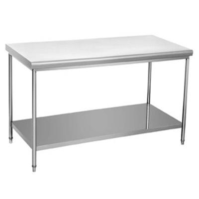 China Modern Suitable Price Wholesale Manufacture Stainless Steel 201 304 Double Deck Coffee Table for sale