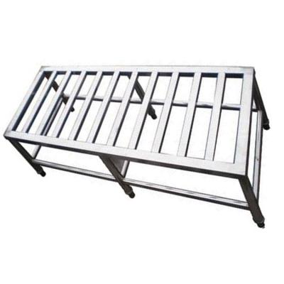 China Suitable for Sheves Custom Made Outdoor Stainless Steel 201 304 Factory Pot Shelf Table Functional Shelving for sale