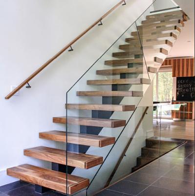 China Customized high quality aluminum stringers modern design stair / modern straight stair for sale