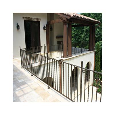 China Contemporary Home Decorative Balustrade Design Wrought Iron Fencing Cast Iron Balusters Handrails for sale