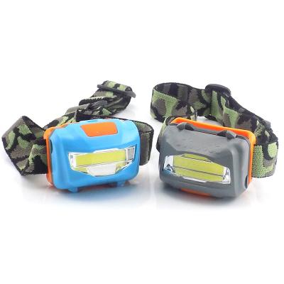 China COB LED Headlight COB Bright Headlight Camping Outdoor Camping Rise Led Headlight By AAA Battery for sale