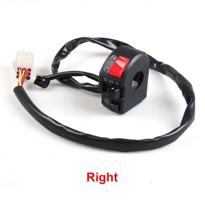 China Electric Horn Button Switch Motorcycle Switches Handlebar Controller Start Light Fog Lamp Various Switches Turn Signal Right Side 22MM for sale