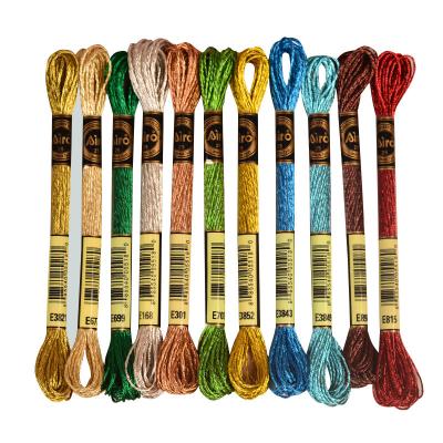 China 2021 Amazon Hotsale 100% Nylon Shrinkage Stocking Thread 8m Long 19Colors Embroidery Thread For Embroidery for sale