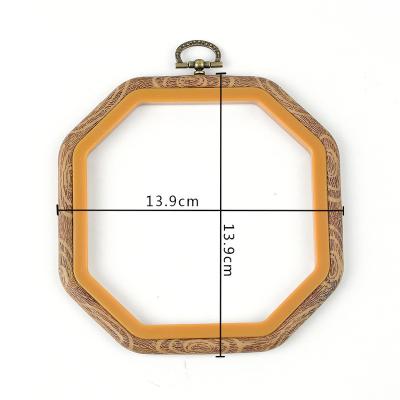 China Retro Rectangular Tool Imitated Stitch Wooden Cross Embroidery Circle Embroidery Knitting Hoop for sale