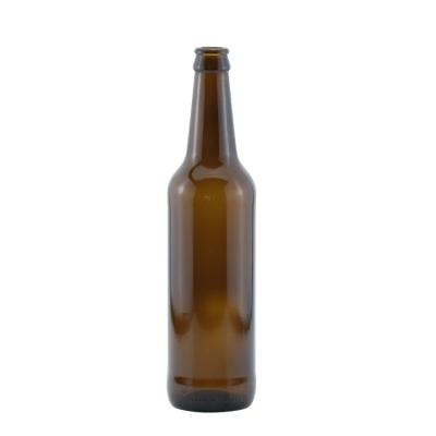 China 230ml 250ml 500ml Beverage Glass Bottle Amber Beer Bottle With Crown Cap for sale