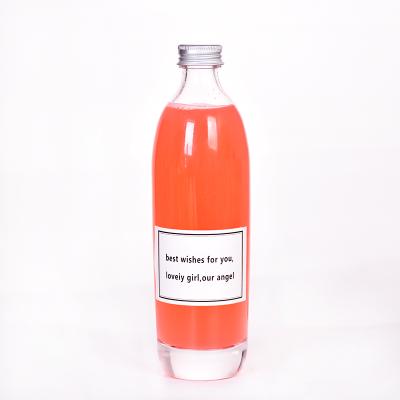 China Beverage flint glass extra cold 330ml 500ml brew kombucha glass bottles with lid for sale