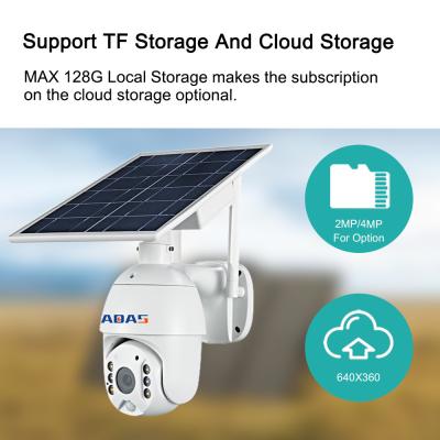 China 2MP PIR WiFi Solar Security Camera Cloud Storage 2 Way Audio Wireless Solar Camera for sale