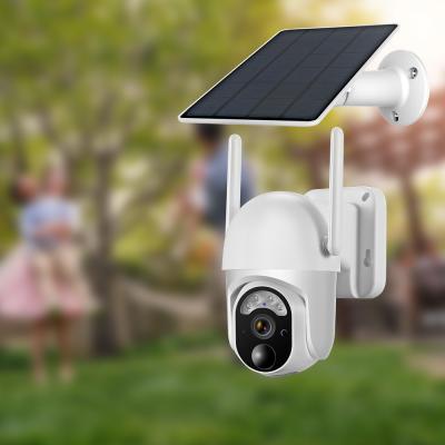 China 4MP 4G Sim Card PTZ CCTV Camera Solar Powered Cloud Storage for sale