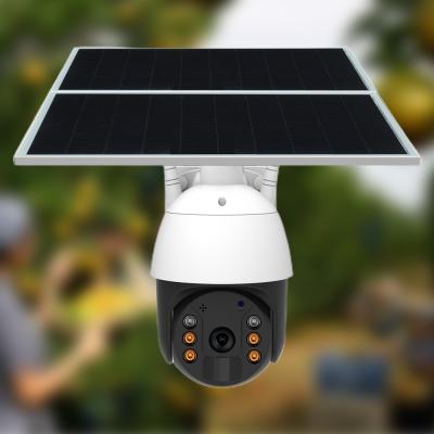 China 2MP 20W Solar PTZ-beveiligingscamera 4G IP65 1080P-kleurennachtzicht CCTV-camera Te koop