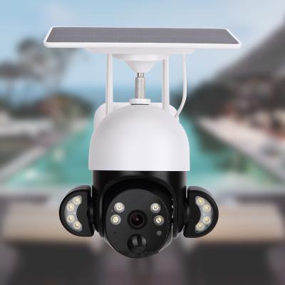 China WiFi Solar Powered CCTV Camera 4MP Ultra Clear 2K Solar PTZ Camera for sale