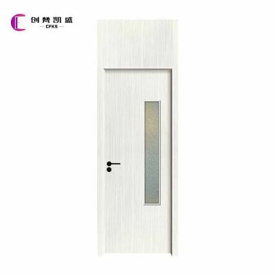 China Factory Outlet Modern Most Popular Moisture Proof Wooden Door Modern Carbon Crystal Door for sale