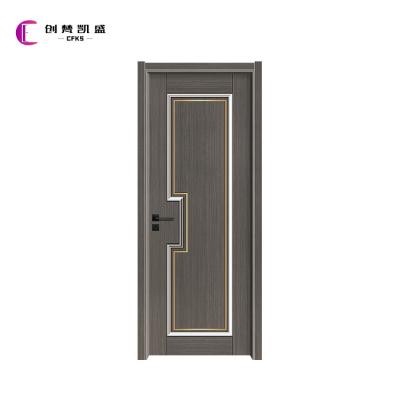 China Modern Heat Resistant Interior Room Carbon Low Price Crystal Door Plywood Solid Core Wooden Door for sale