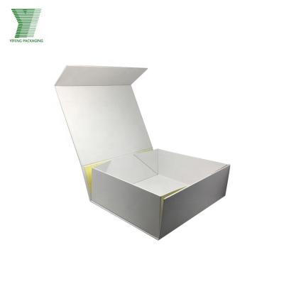 China Factory Supplier China Clothing Flat Paper Boxes Gift Boxes Directly Logo Plain Cardboard Paper Foldable Custom Magnetic Closure Box for sale