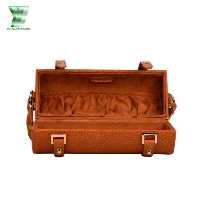 China Custom Made Leather Box Custom Logo Leather Box Packaging Luxury Fake Champagne Gift Packaging Storage Wine From Beverage Guangzhou Supplier for sale