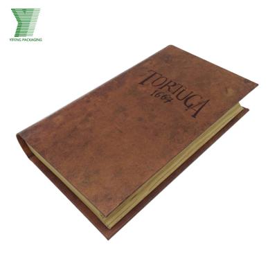 China China Factory Supplier High Quality Custom Luxury Leather Book Box Gift Packing Paper Packaging Boxes Wholesale for sale