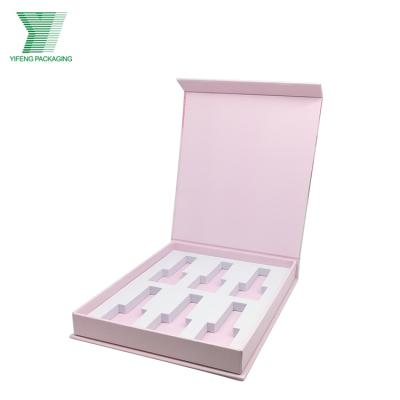 China Recyclable Custom Colorful Printed Logo Nail Polish Bottle Closure Magnetic Paper Packaging Boxes For Cosmetic Product for sale