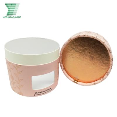 China Recyclable Custom Made Rigid Cosmetic Makeup Package Promotion Round Cardboard Tube Gift Box Subscription Ad Shipping Cardboard for sale