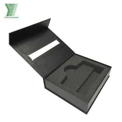 China Small Recyclable Custom Black Printed Luxury Upright Paper Box Credit Card Storage Box With Lid For Poker Cards VIP Cards for sale