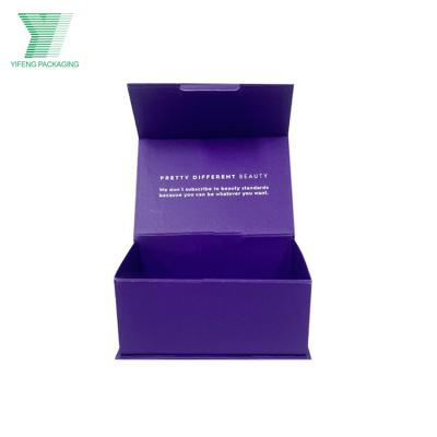 China Recycled Materials Foldable Magnetic Paper Box Customized Low Price High Quality Packaging Gift Book Cosmetics Open Folding Packaging Box for sale