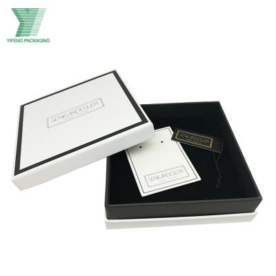 China Wholesale Eco-friendly Luxury Black Cardboard Rigid Paper Box Gift Box For Hair Cosmetics Scarf Packaging Two Pieces Paper Box for sale