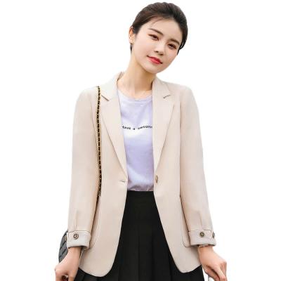 China One Button Patch Pocket Notch Lapel Fit Design Office Anti Shrink Regular Suit Styles Elegant Women Blazers Suit Set For Ladies for sale