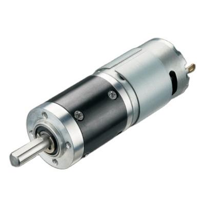 China 12VDC/24VDC 24mm drip-proof brush planetary gearbox motor with low noise and high reliability for sale