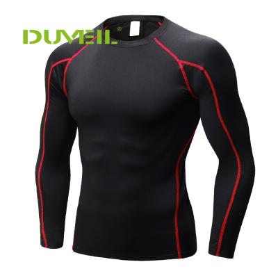 China Anti-wrinkle long sleeve t-shirt sports running men's t-shirt fitness sportswear sports men's compression sportswear for sale