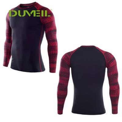 China Wholesale High Quality Active Compression Workout Quick-drying Custom Men's T-shirts Long Sleeve Fitness Sport Shirt for sale