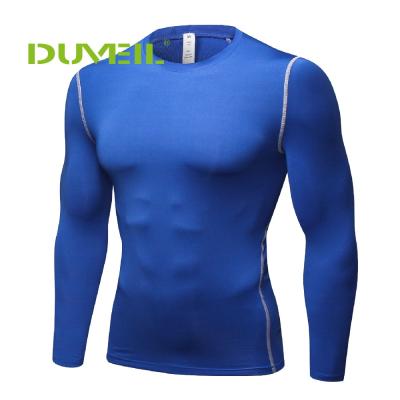 China Pro DUVEIL Compressed Fitness Training Suit Uniform Men Long Sleeves Running Suite Basketball T-shirt Tights Sports Yoga Quick Dry Elastic for sale