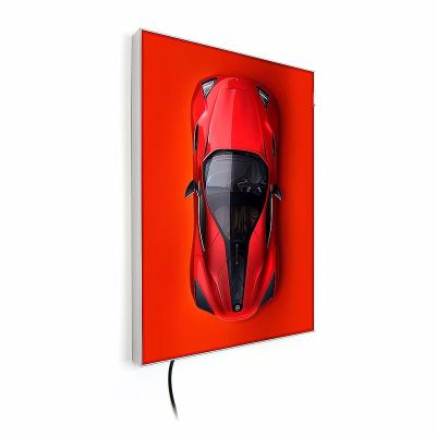 China Indoor Customized Aluminium Frames Tension Fabric Display Led Light Box Large Poster Advertising Seg Led Fabric Light Box for sale