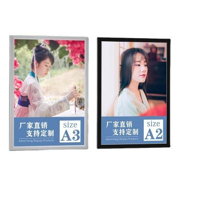 China Indoor Factory Custom Aluminum Frame Advertising Display Slim Light Box Wall Mount Poster Board Led Lightbox for sale