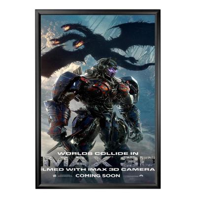 China Indoor Custom Movie Poster light box Picture Frames Slim Advertising Aluminum Snap Frame Led Light Box for sale