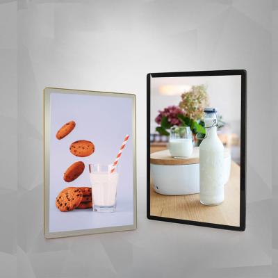 China Indoor Wall Advertising Display Led Light Box Indoor ultra-thin led magnetic billboards light box for sale