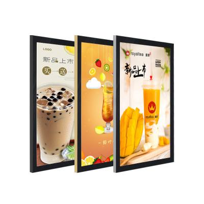 China Indoor Ultra-thin Type Customized Size Magnetic Light Box LED Aluminum Frame Poster Board Light Box for sale