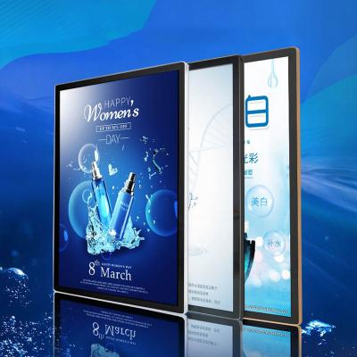 China Indoor Custom Advertising Indoor Light Box Signage LED Aluminum Frame Poster Board Magnetic Light Box for sale