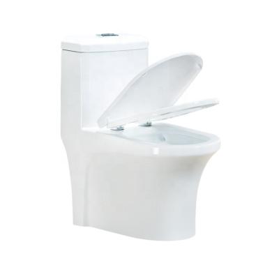 China Double-flush Sanitary Ware Ceramic Washdown One Piece Toilet For Western Toilet for sale