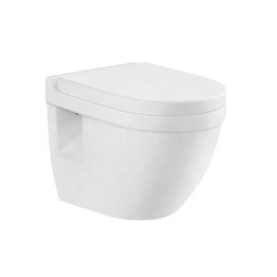 China Modern High Quality Durable Using Round Shape Ceramic Cabinet Wall Hung Toilet With Remote Control Various Function for sale