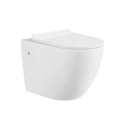 China Modern Hot Sale Accept Packaging Customization Round Shape Closet Wall Hung Toilet Washdown Water Closet for sale