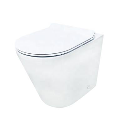 China Modern Durable Use Accept Logo Customization Round Floor Mounted Ceramic Bathroom Toilet for sale