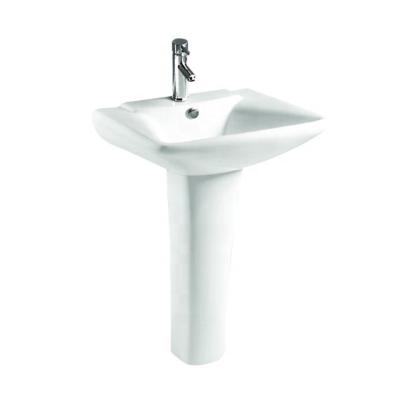 China Modern Porcelain Bathroom Sinks Pedestal Standing Wash Basin for sale