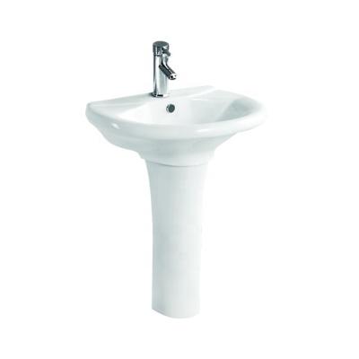 China Bathroom A Modern High Quality Ceramic Sink Pedestal Wash Basin Classic White Hand Wash Basin for sale