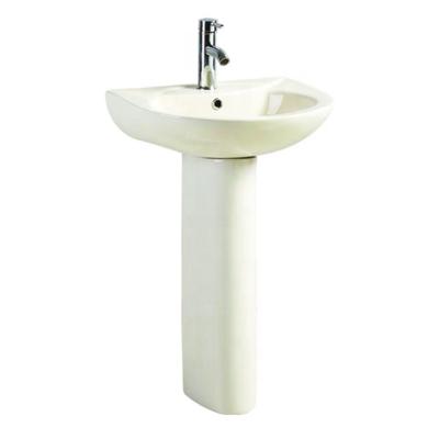 China Modern Africa Top Selling Soft Colors Color Pedestal Price Stand Alone Wash Basin for sale