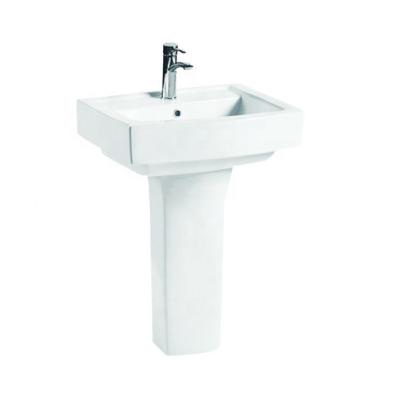 China Various Widely Used Long Pedestal Wash Sink Modern Factory Sale Bathroom Sink for sale