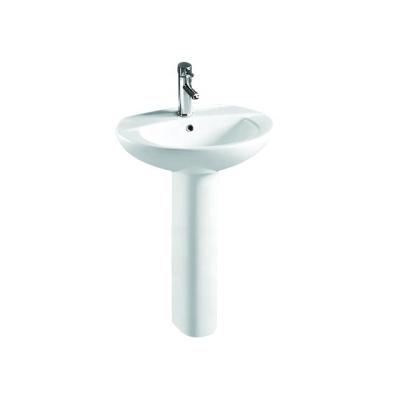 China Various Modern Promotional Goods Using Freestanding Bathroom Wash Pedestal Sink for sale