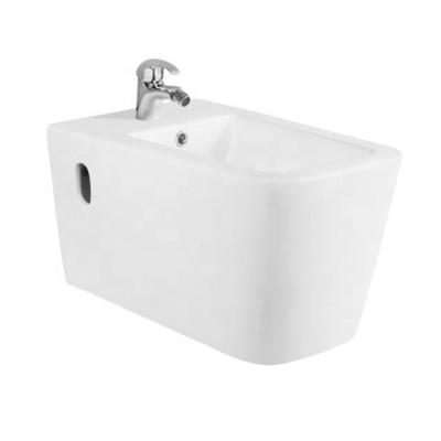 China Modern High Quality Durable Using Various Square Shape Wall-hung Ceramic Home Bathroom Bidet for sale